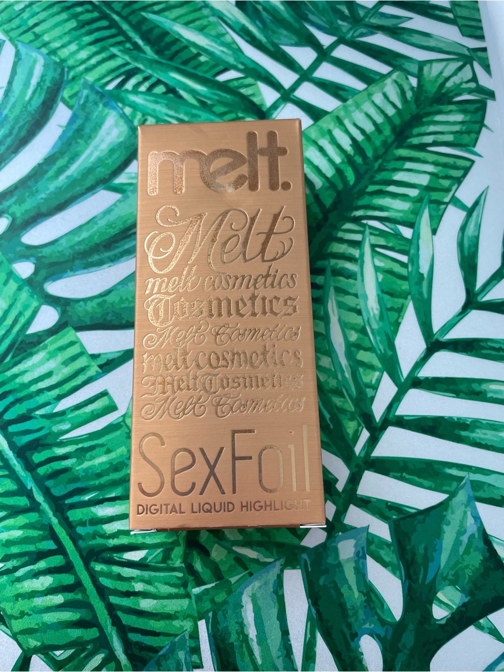BNIB Melt Cosmetics SexFoil Digital Liquid Highlighter - Gold Ore